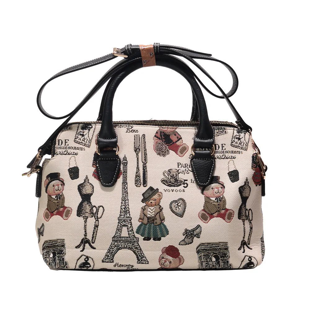 Bolsa de mano jaquard Henney Bear H-006