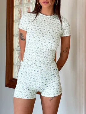 Disty Floral Print Pull Over Lounge Set